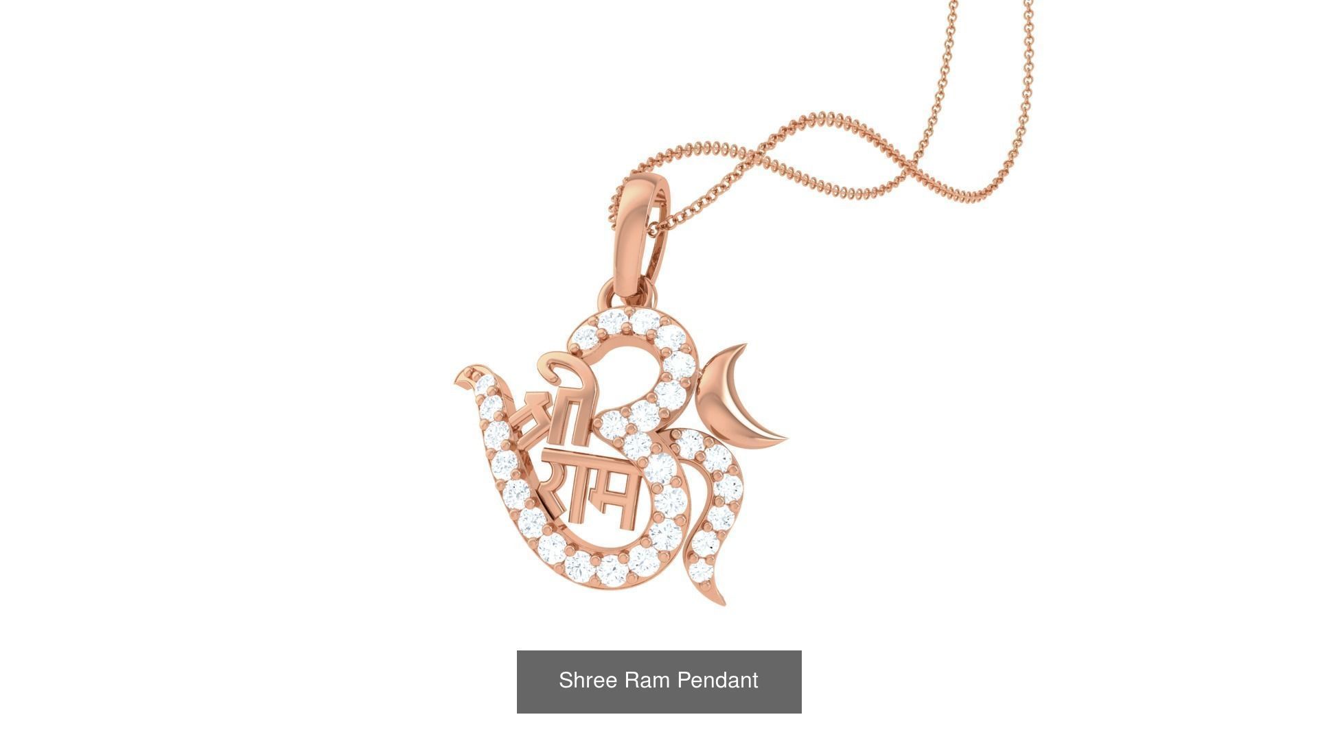 5 Shree Ram Pendant 3D Model Collection_4