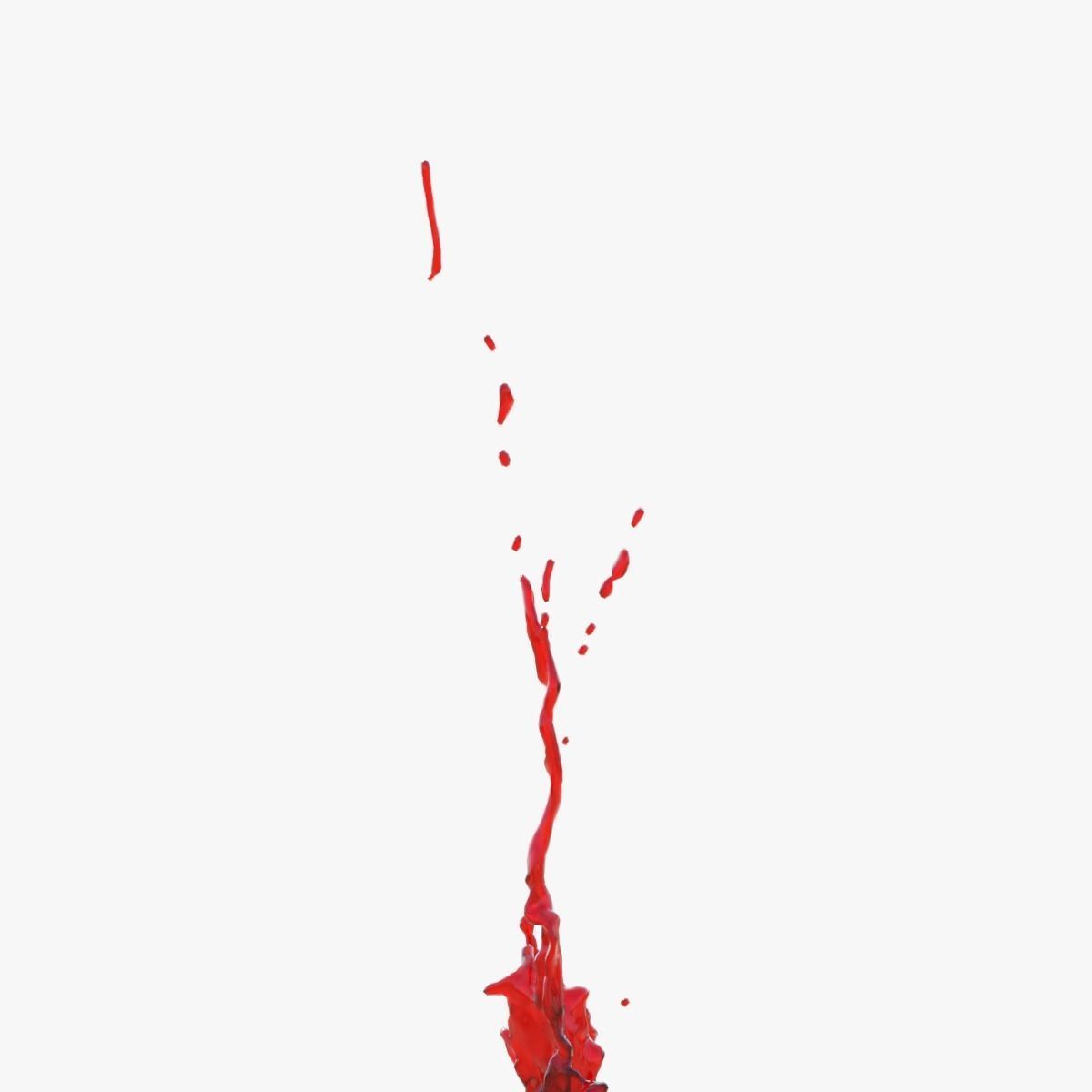 Animated Blood Splash SlowMo 1 vol 2 3D model_2
