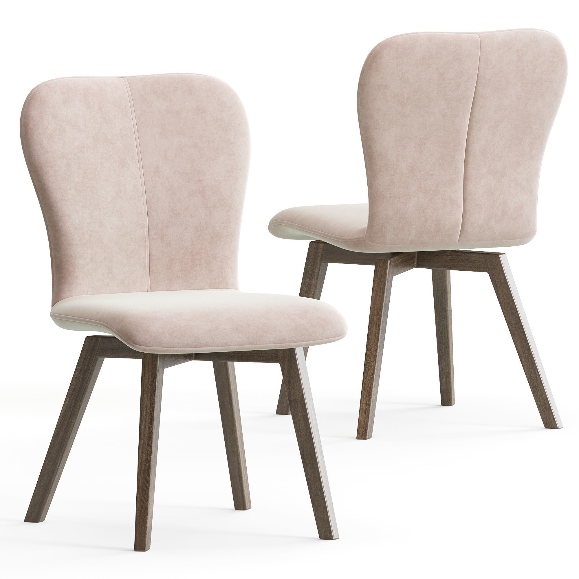 Aspen chair and Clover table 3D model_5