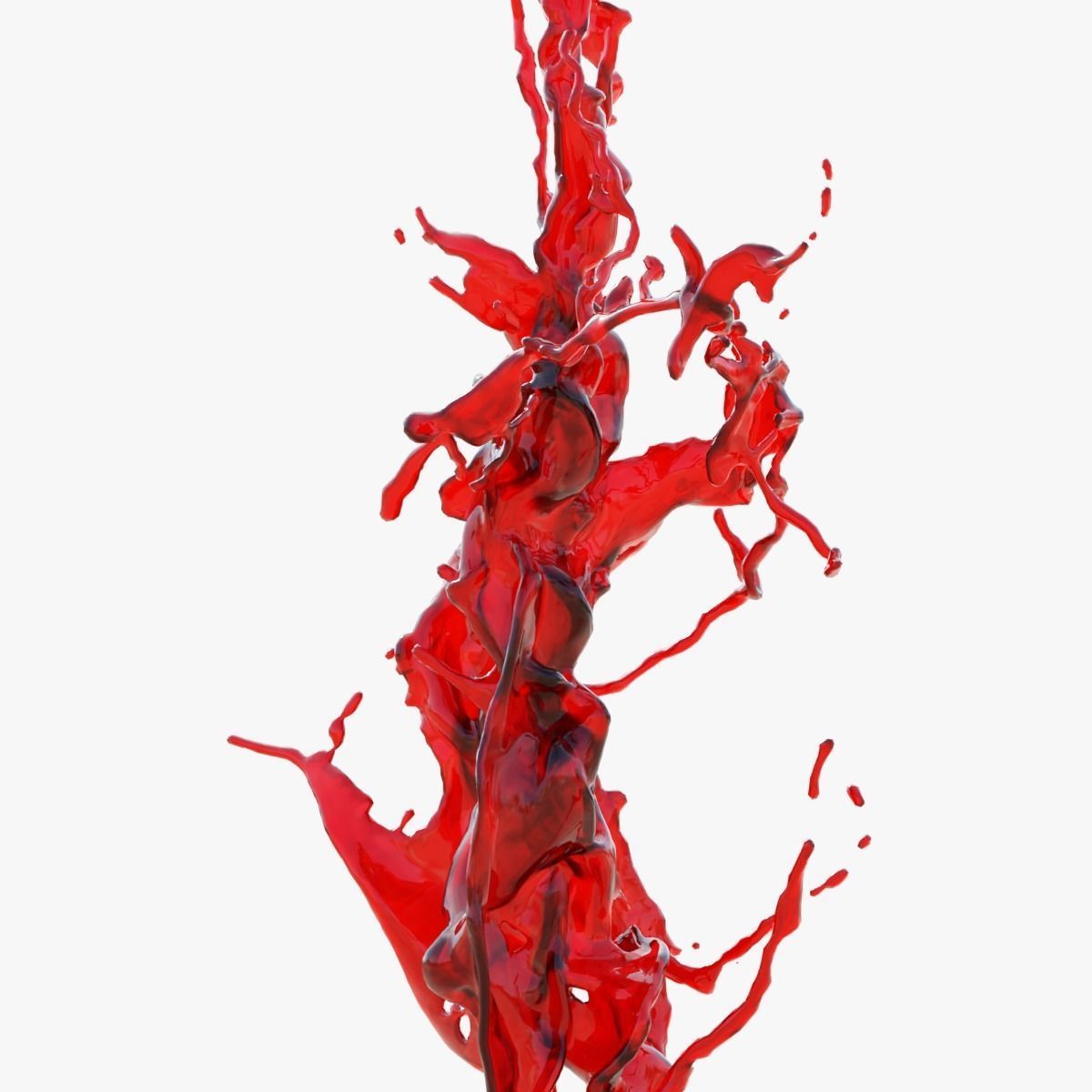 Animated Blood Splash SlowMo 2 vol 2 3D model_3