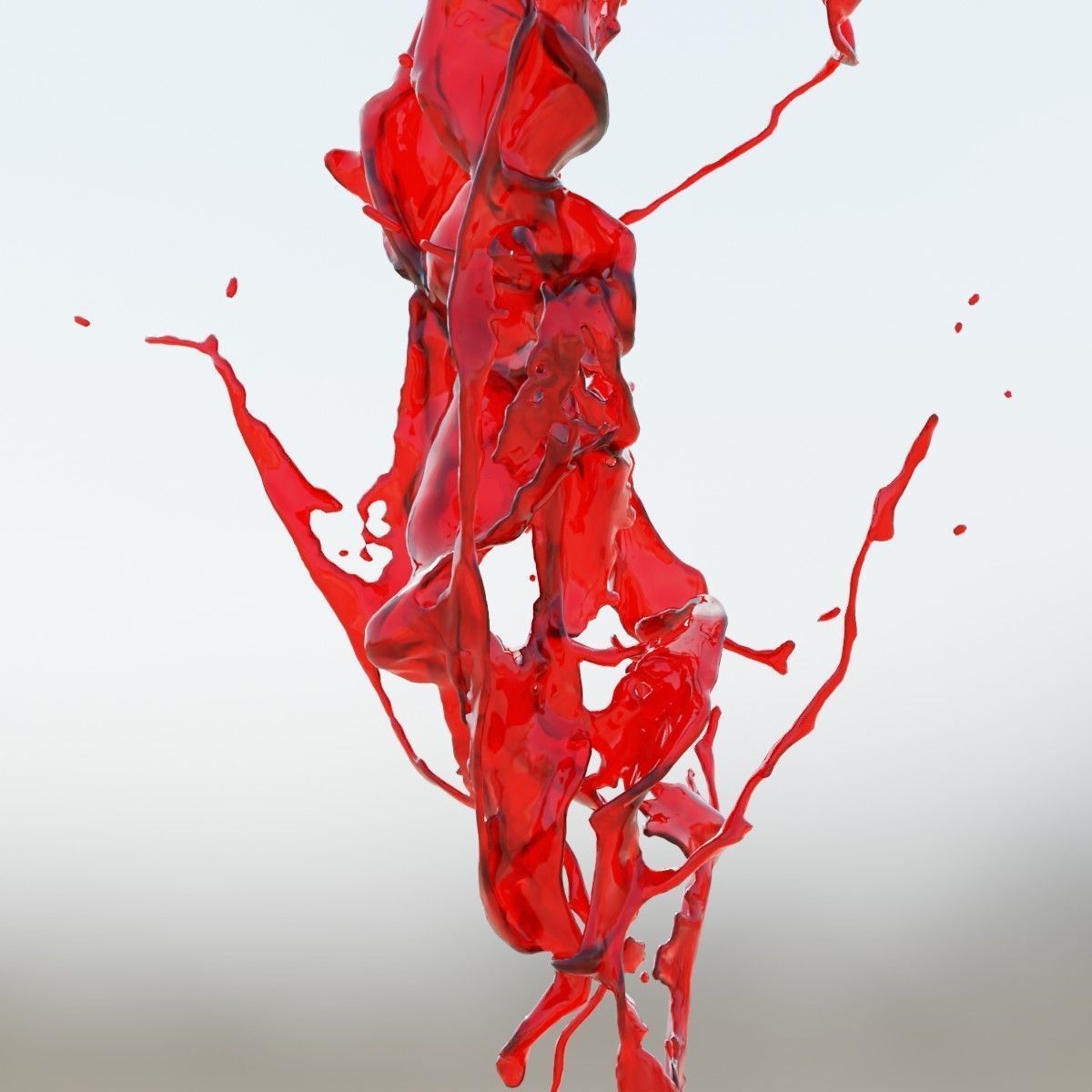 Animated Blood Splash SlowMo 2 vol 2 3D model_2