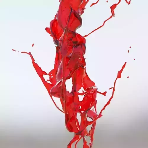 Animated Blood Splash SlowMo 2 vol 2 3D model