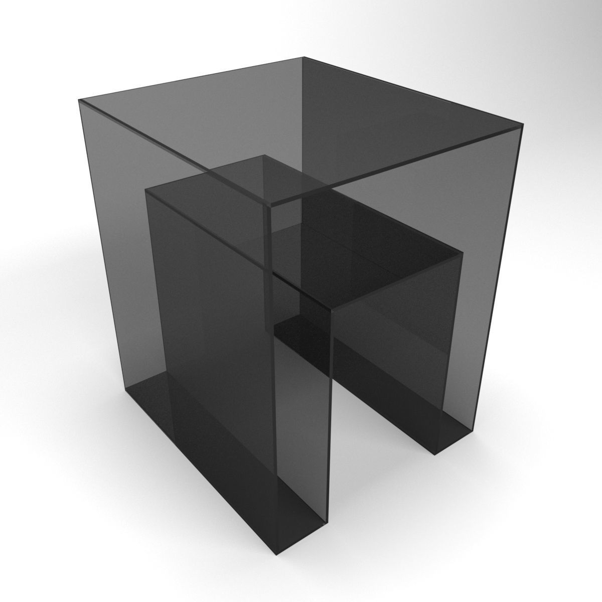  Acrylic Side Table 3D model_1