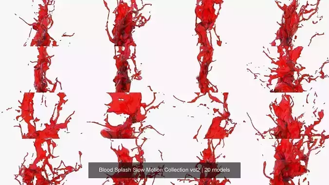 Blood Splash Slow Motion Collection vol2