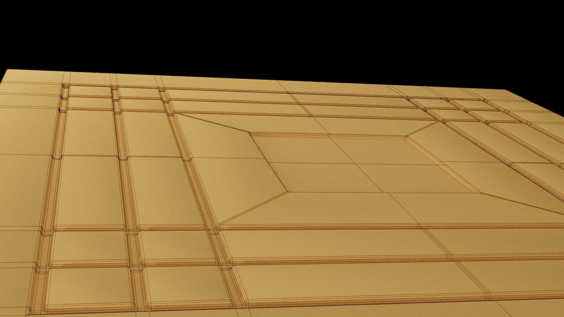 Coffee Table Low-poly 3D model_14