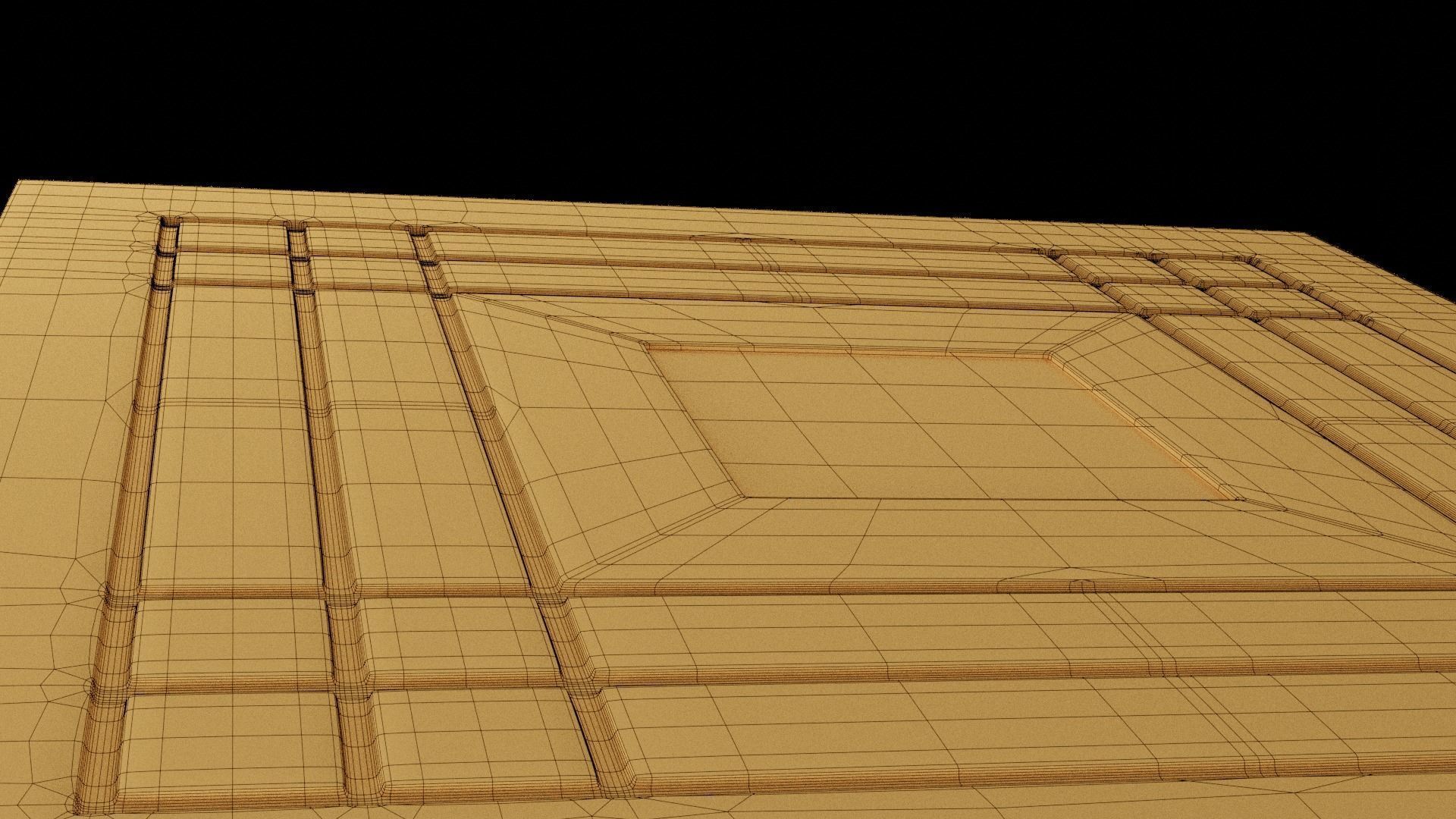 Coffee Table Low-poly 3D model_15