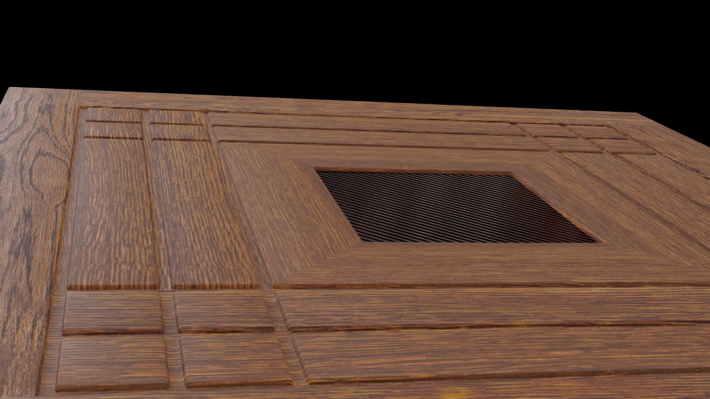 Coffee Table Low-poly 3D model_13