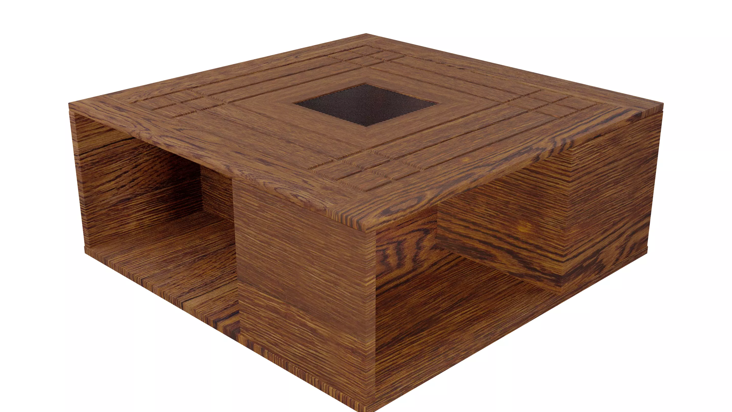 Coffee Table Low-poly 3D model_0