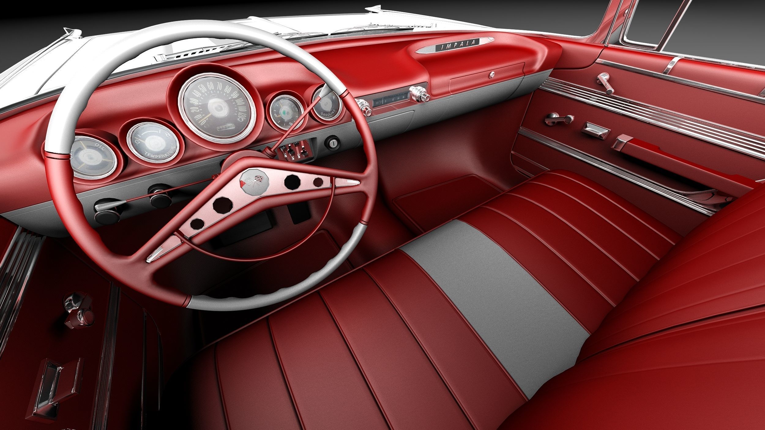 Chevrolet Impala Convertible 1959 3D model_16