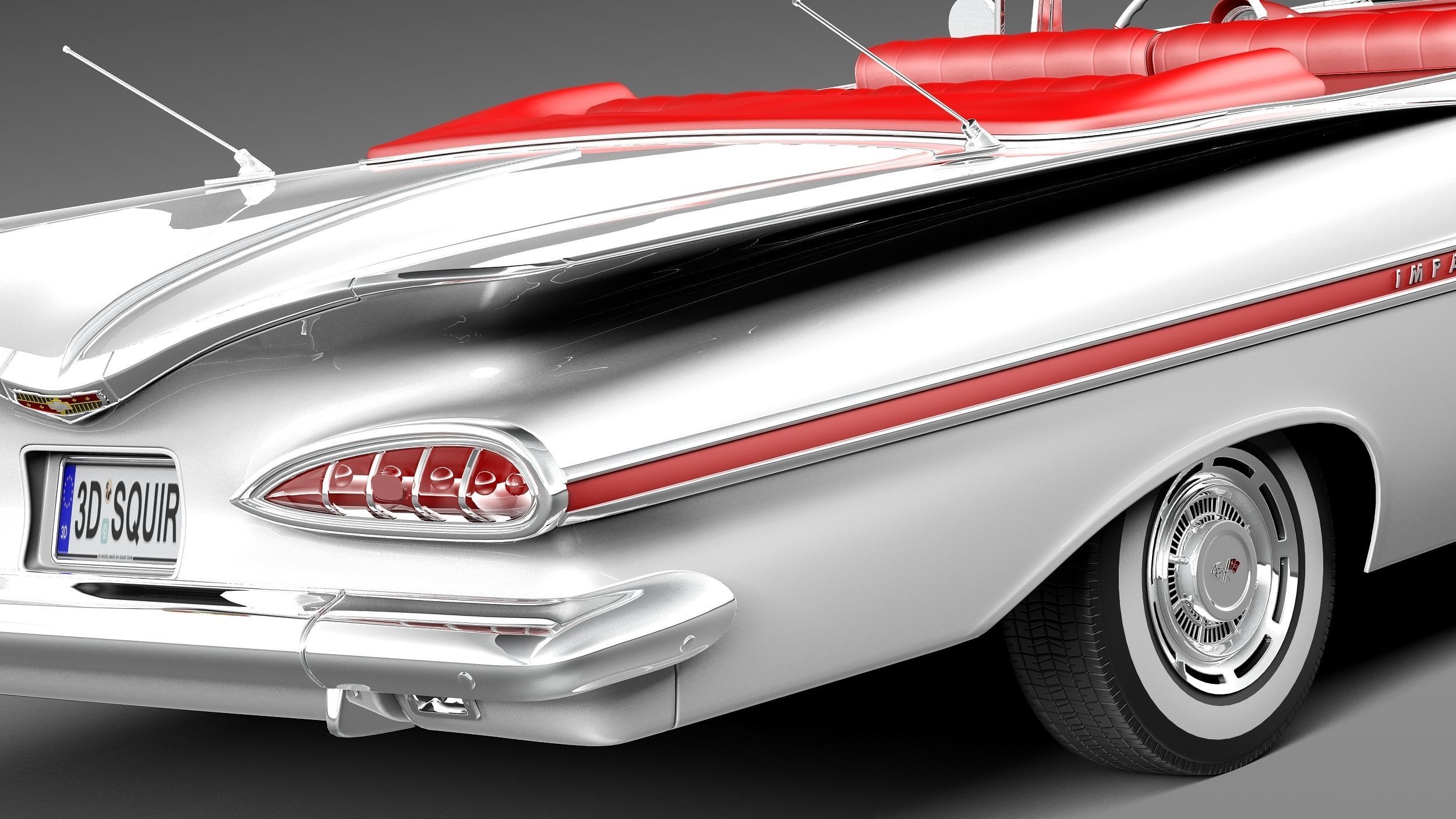 Chevrolet Impala Convertible 1959 3D model_3