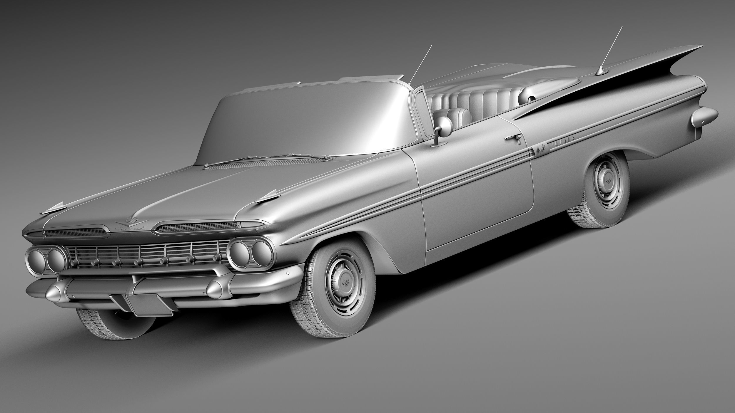 Chevrolet Impala Convertible 1959 3D model_8