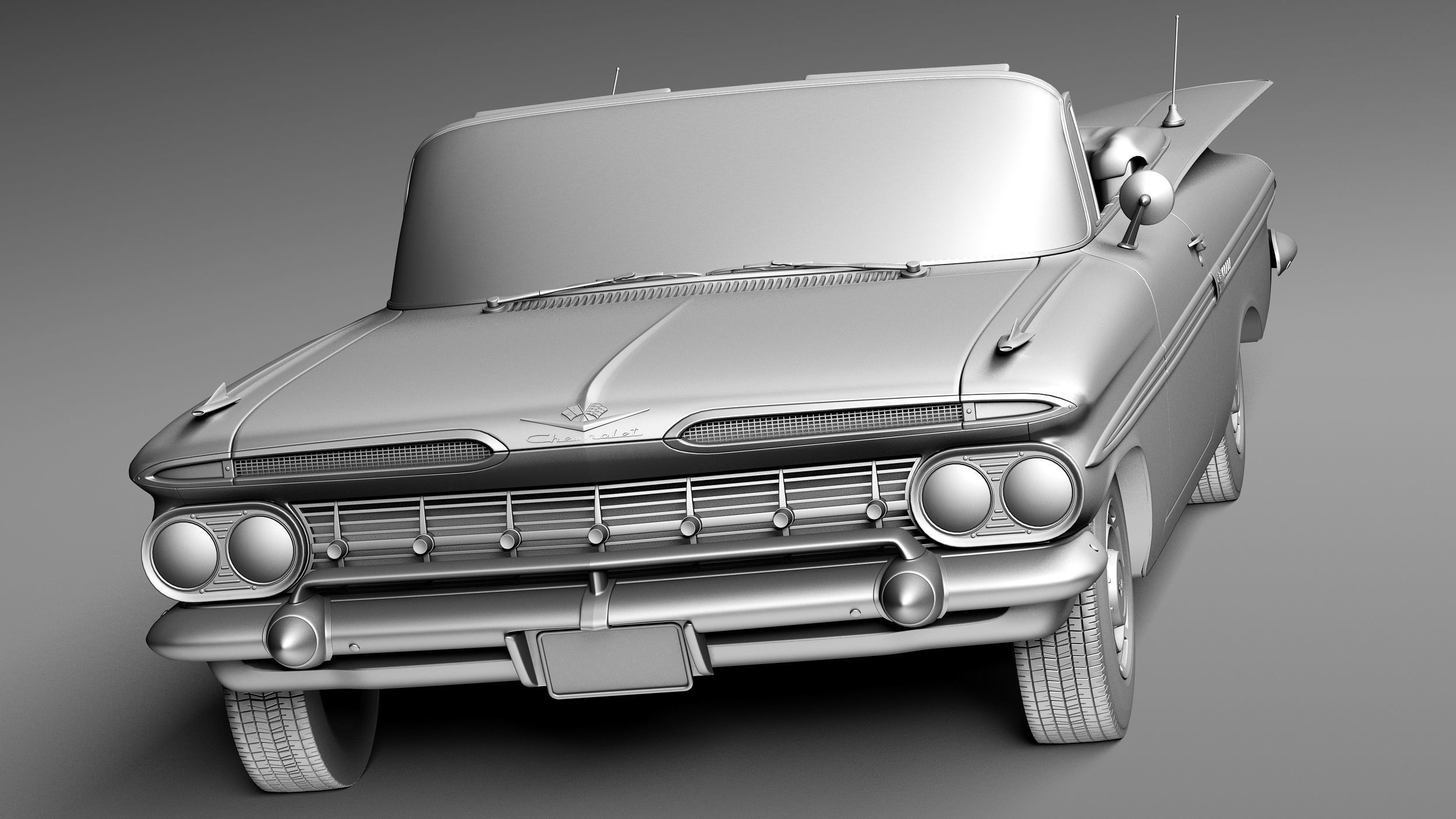 Chevrolet Impala Convertible 1959 3D model_9