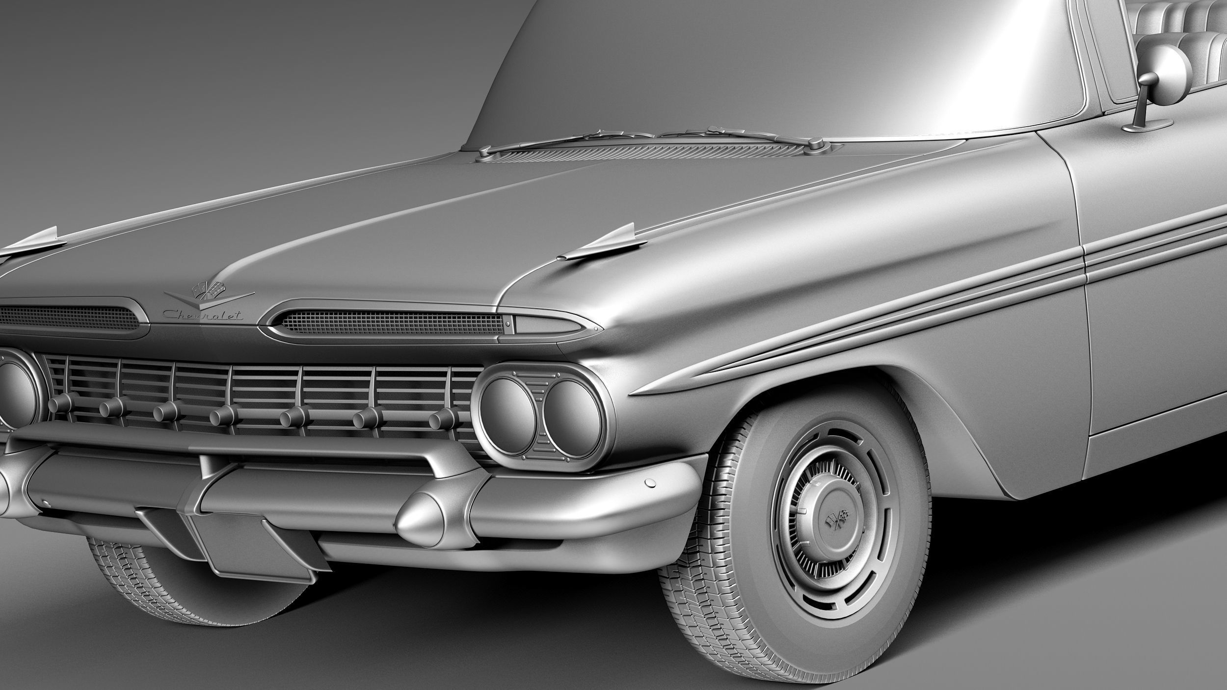 Chevrolet Impala Convertible 1959 3D model_10