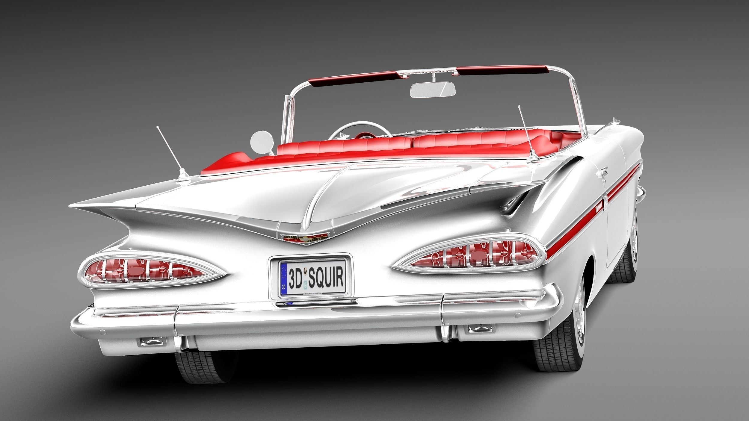 Chevrolet Impala Convertible 1959 3D model_5