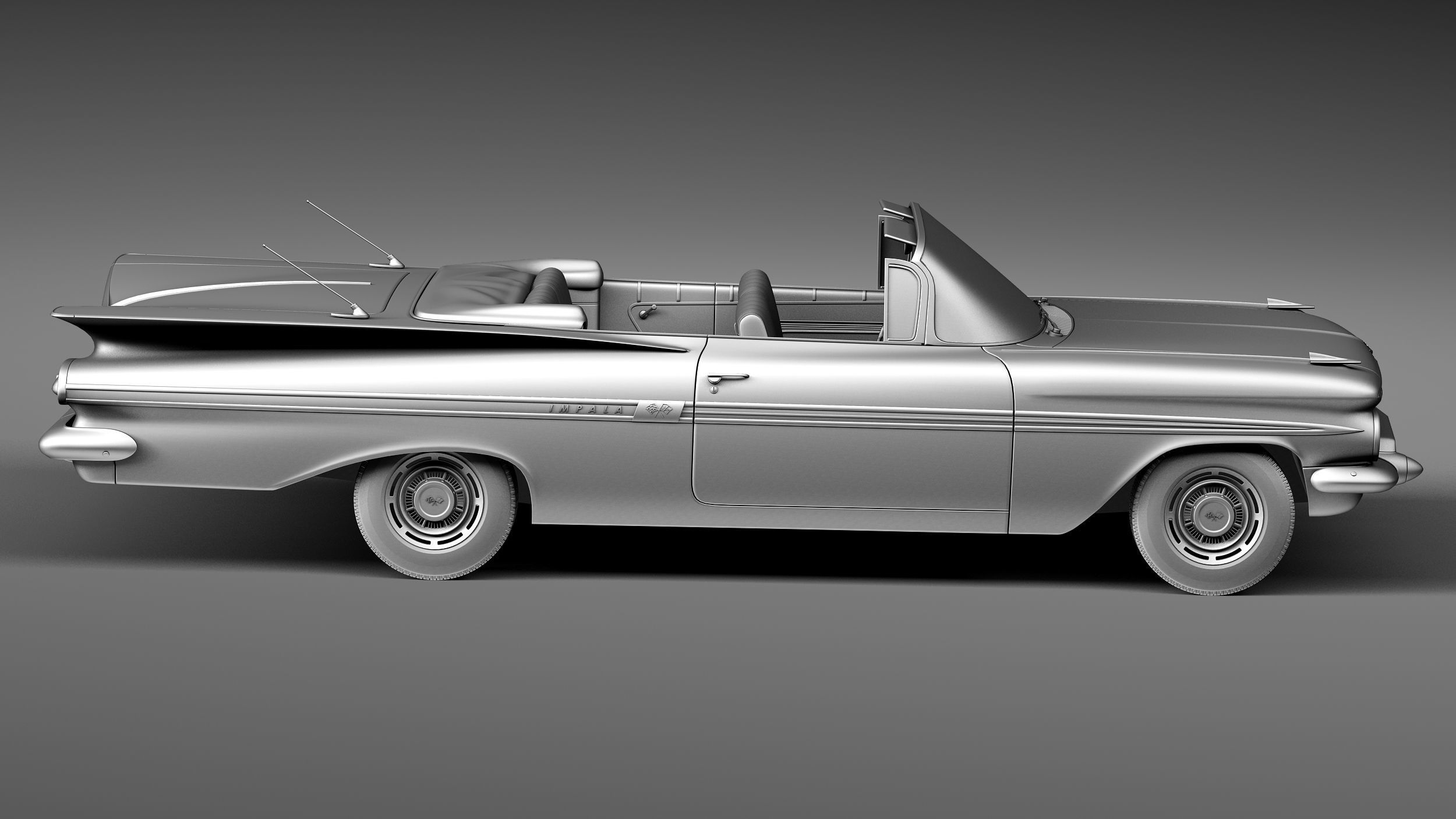 Chevrolet Impala Convertible 1959 3D model_14