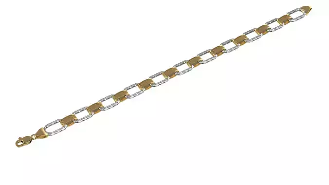 Chain Bracelet Patterned 3D print model