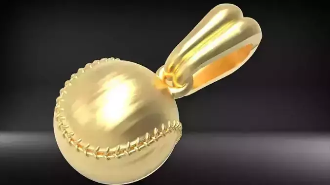 3D FULL Baseball Pendant necklace charm graduation jewelry gift