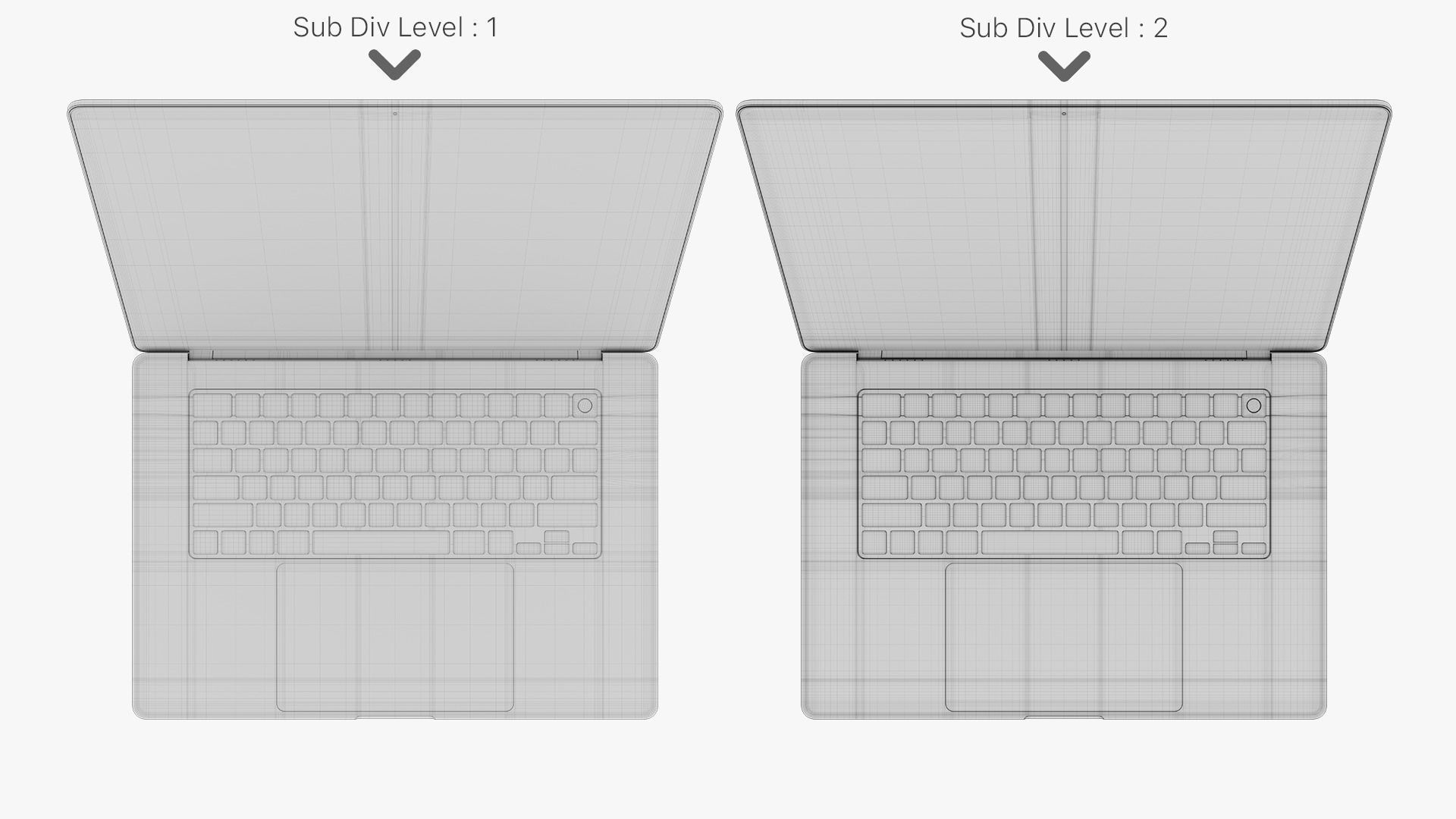 Apple MacBook Pro 14 - 16 inch Silver 2023 With Magic Mouse 3D model_52