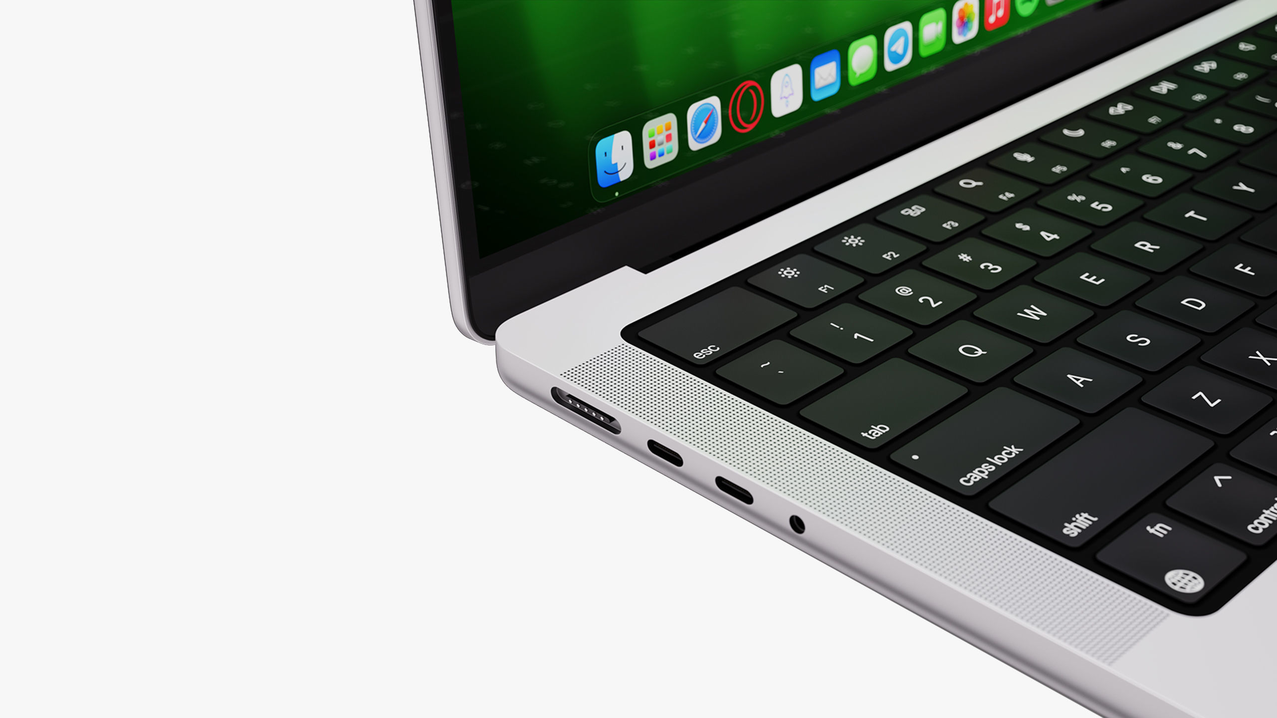 Apple MacBook Pro 14 - 16 inch Silver 2023 With Magic Mouse 3D model_39