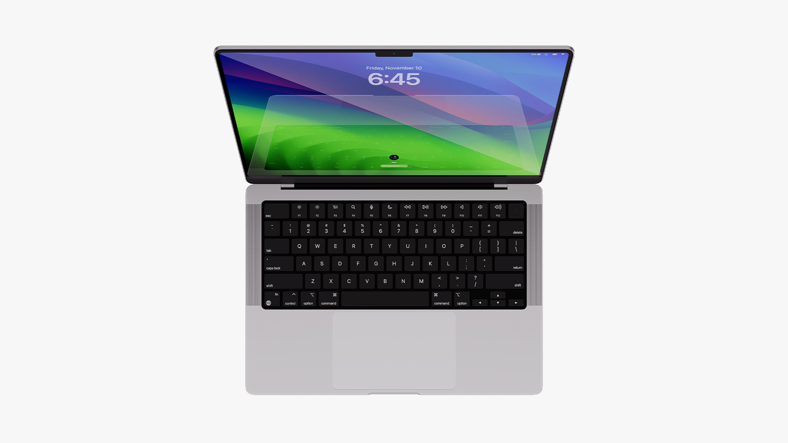 Apple MacBook Pro 14 - 16 inch Silver 2023 With Magic Mouse 3D model_27