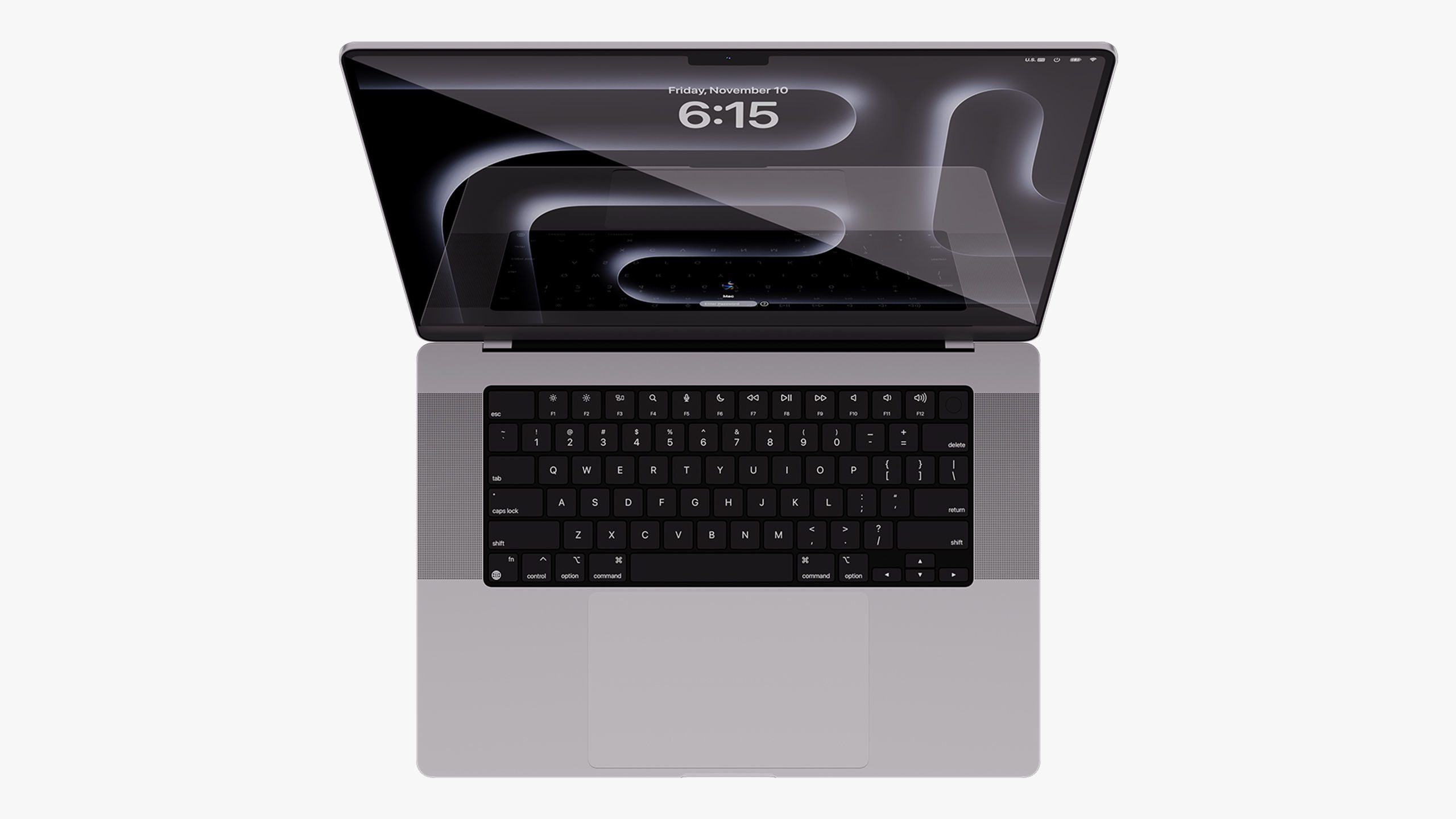 Apple MacBook Pro 14 - 16 inch Silver 2023 With Magic Mouse 3D model_22