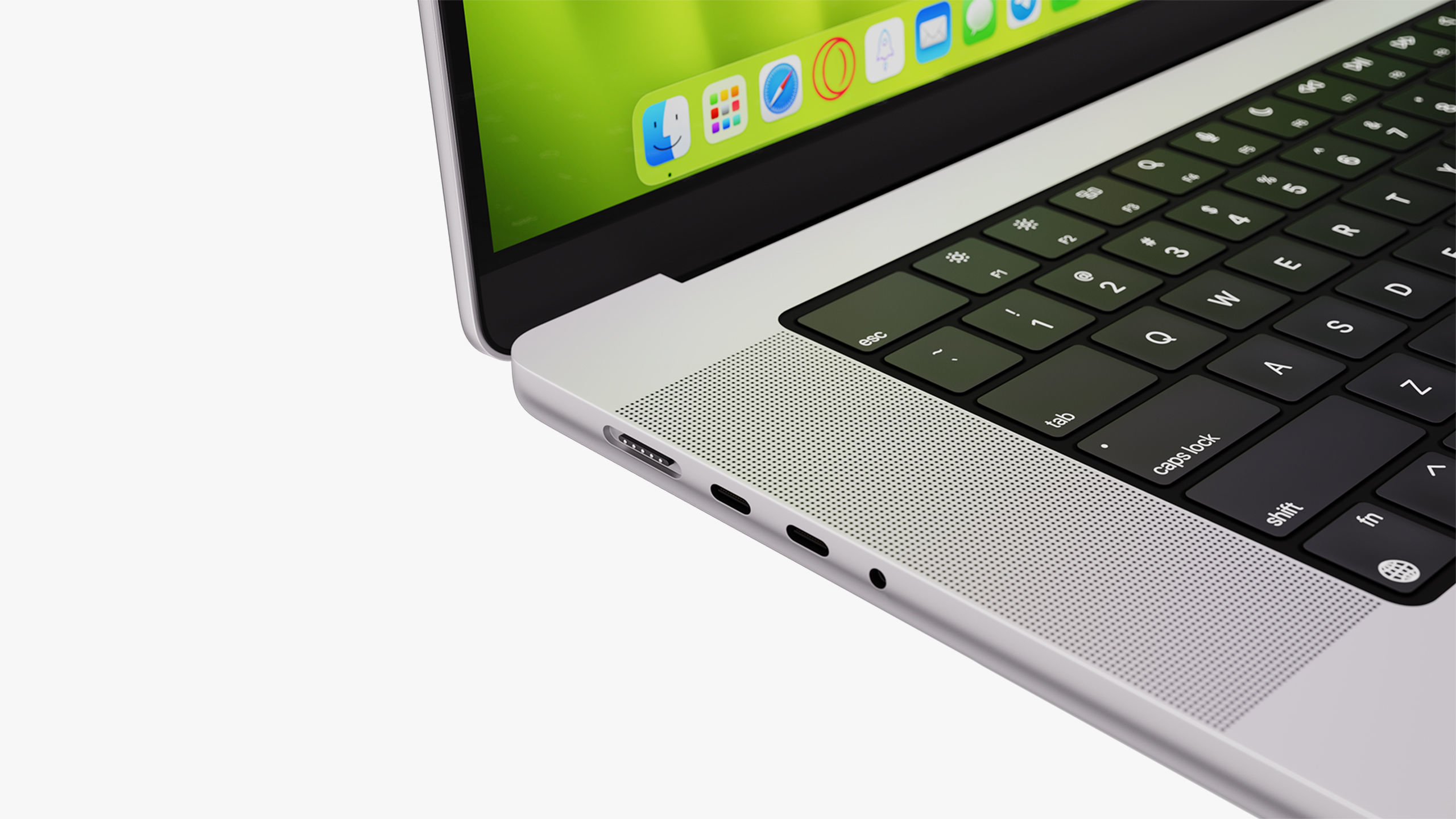 Apple MacBook Pro 14 - 16 inch Silver 2023 With Magic Mouse 3D model_37