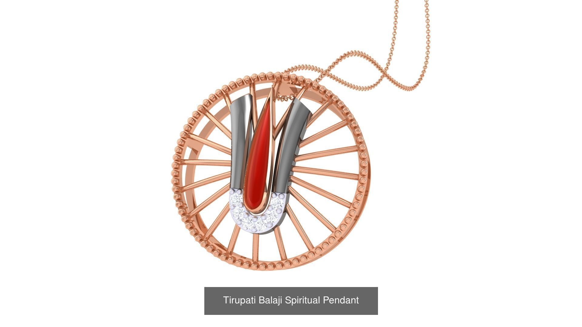 4 Tirupati Balaji Spiritual Pendant  3D Model Collection_4