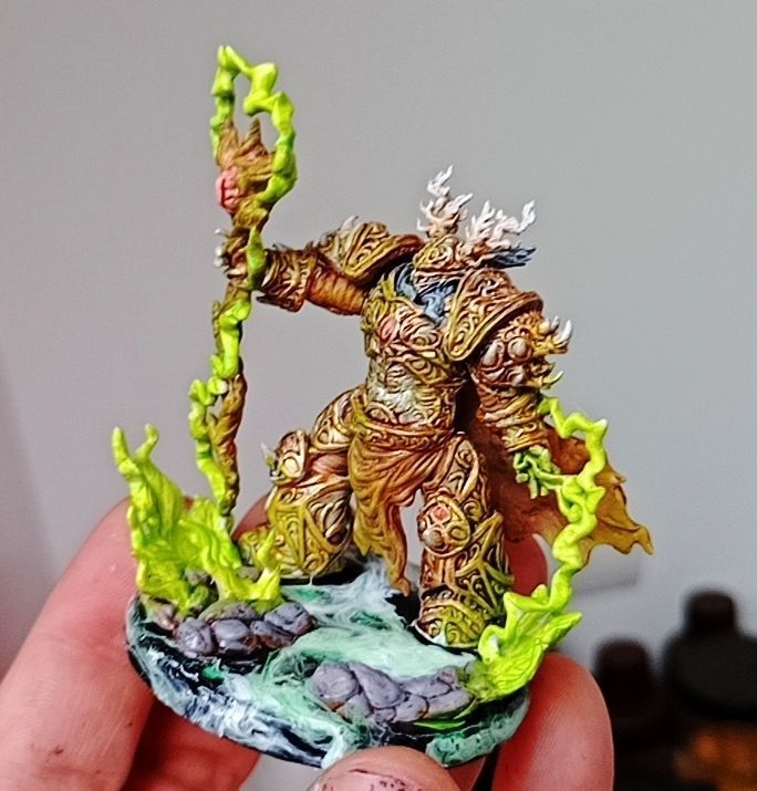 Kor - Heavy armoured sorcerer supported 3D print model_1