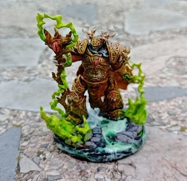 Kor - Heavy armoured sorcerer supported 3D print model_11