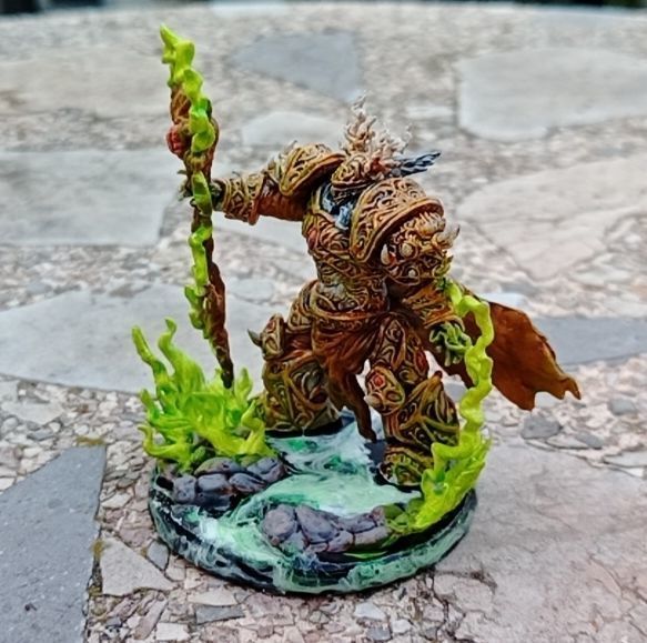 Kor - Heavy armoured sorcerer supported 3D print model_12