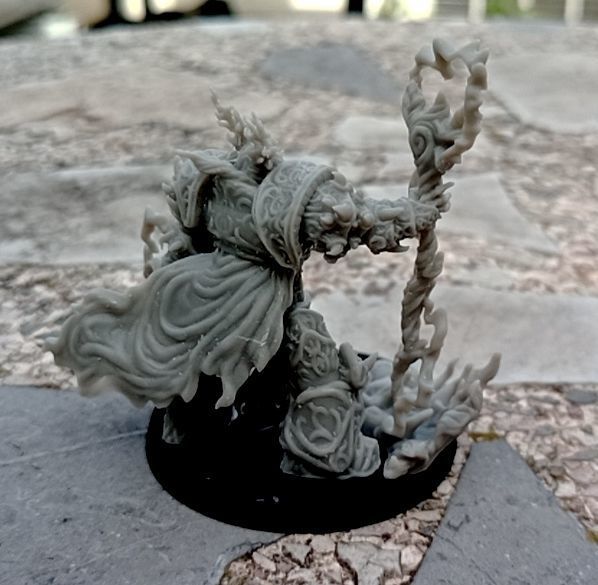 Kor - Heavy armoured sorcerer supported 3D print model_18