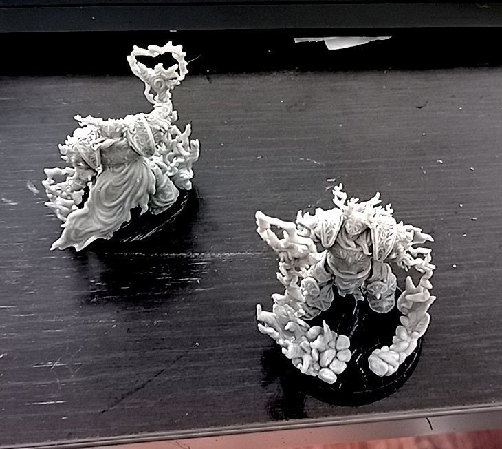 Kor - Heavy armoured sorcerer supported 3D print model_10
