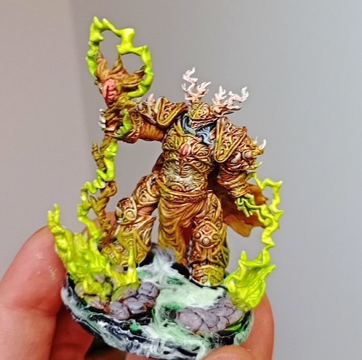 Kor - Heavy armoured sorcerer supported 3D print model_6