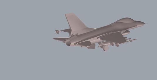 F-16 Fighting Falcon 3D print model_13