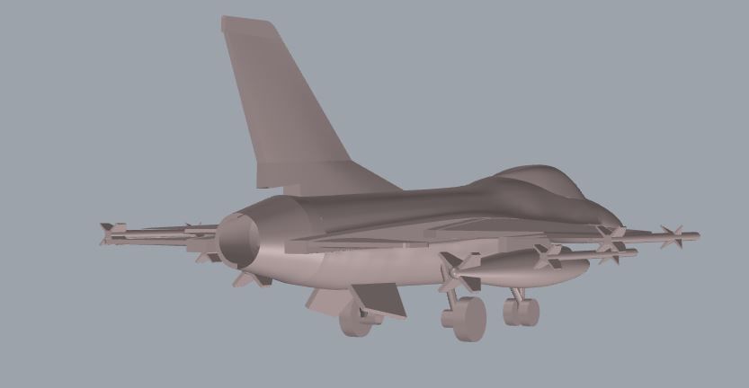F-16 Fighting Falcon 3D print model_18