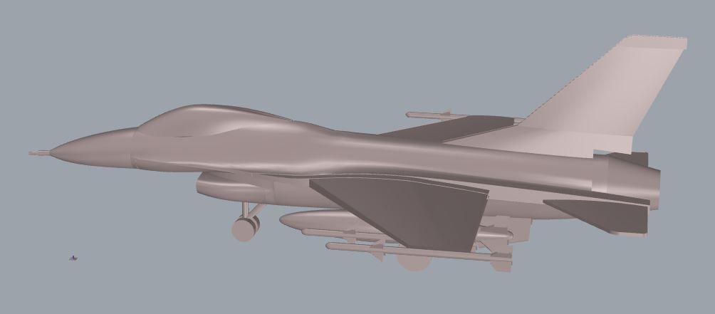 F-16 Fighting Falcon 3D print model_2
