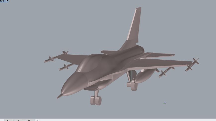F-16 Fighting Falcon 3D print model_22