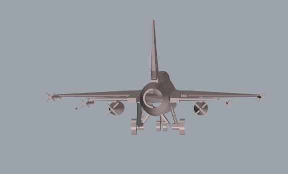 F-16 Fighting Falcon 3D print model_16