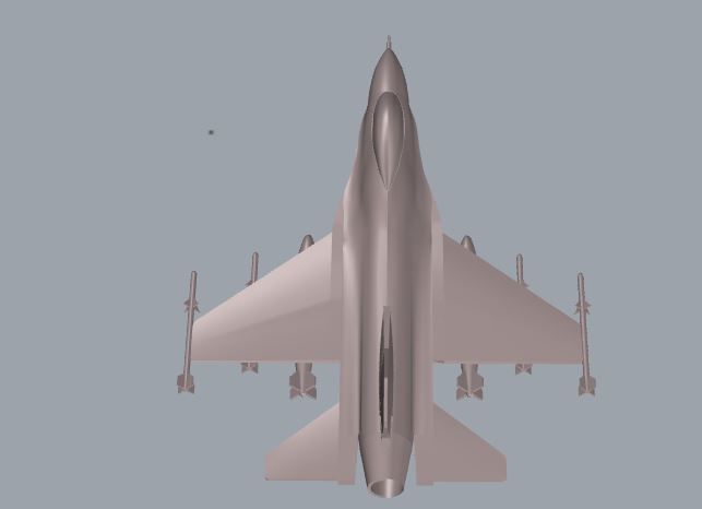 F-16 Fighting Falcon 3D print model_3