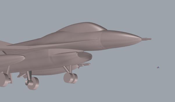 F-16 Fighting Falcon 3D print model_6