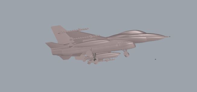 F-16 Fighting Falcon 3D print model_12