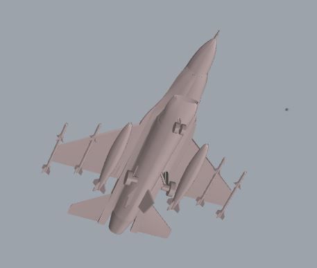 F-16 Fighting Falcon 3D print model_9