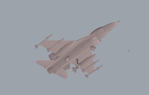 F-16 Fighting Falcon 3D print model_10