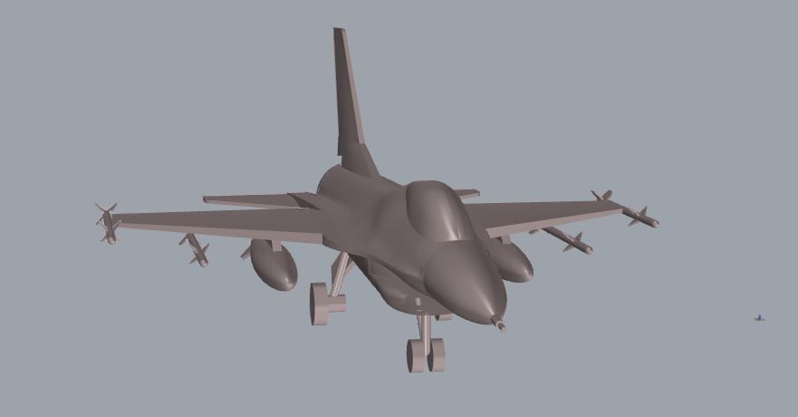 F-16 Fighting Falcon 3D print model_21