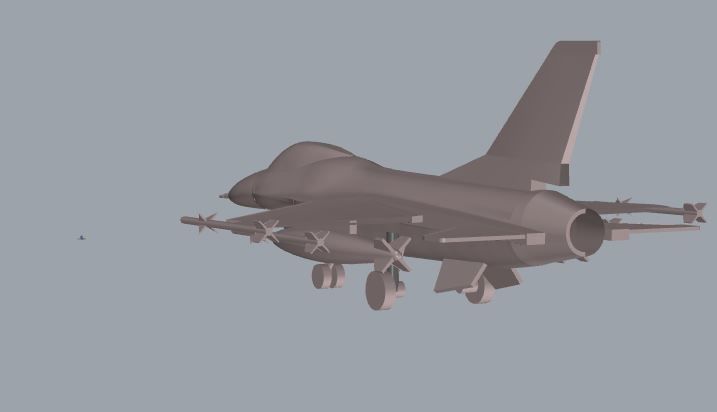F-16 Fighting Falcon 3D print model_15