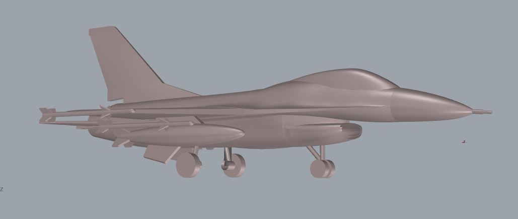 F-16 Fighting Falcon 3D print model_19