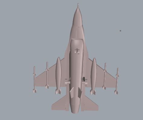 F-16 Fighting Falcon 3D print model_8