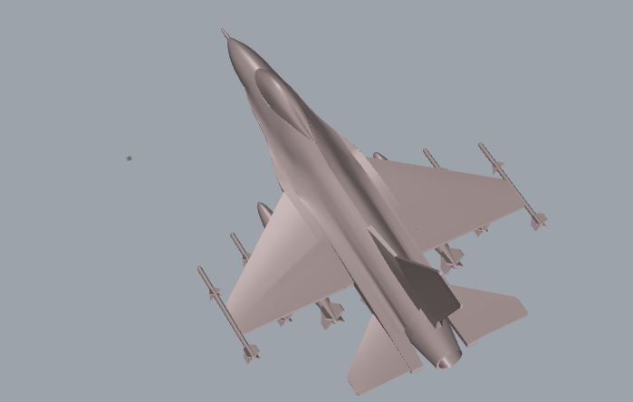 F-16 Fighting Falcon 3D print model_4