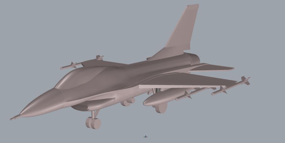 F-16 Fighting Falcon 3D print model_1