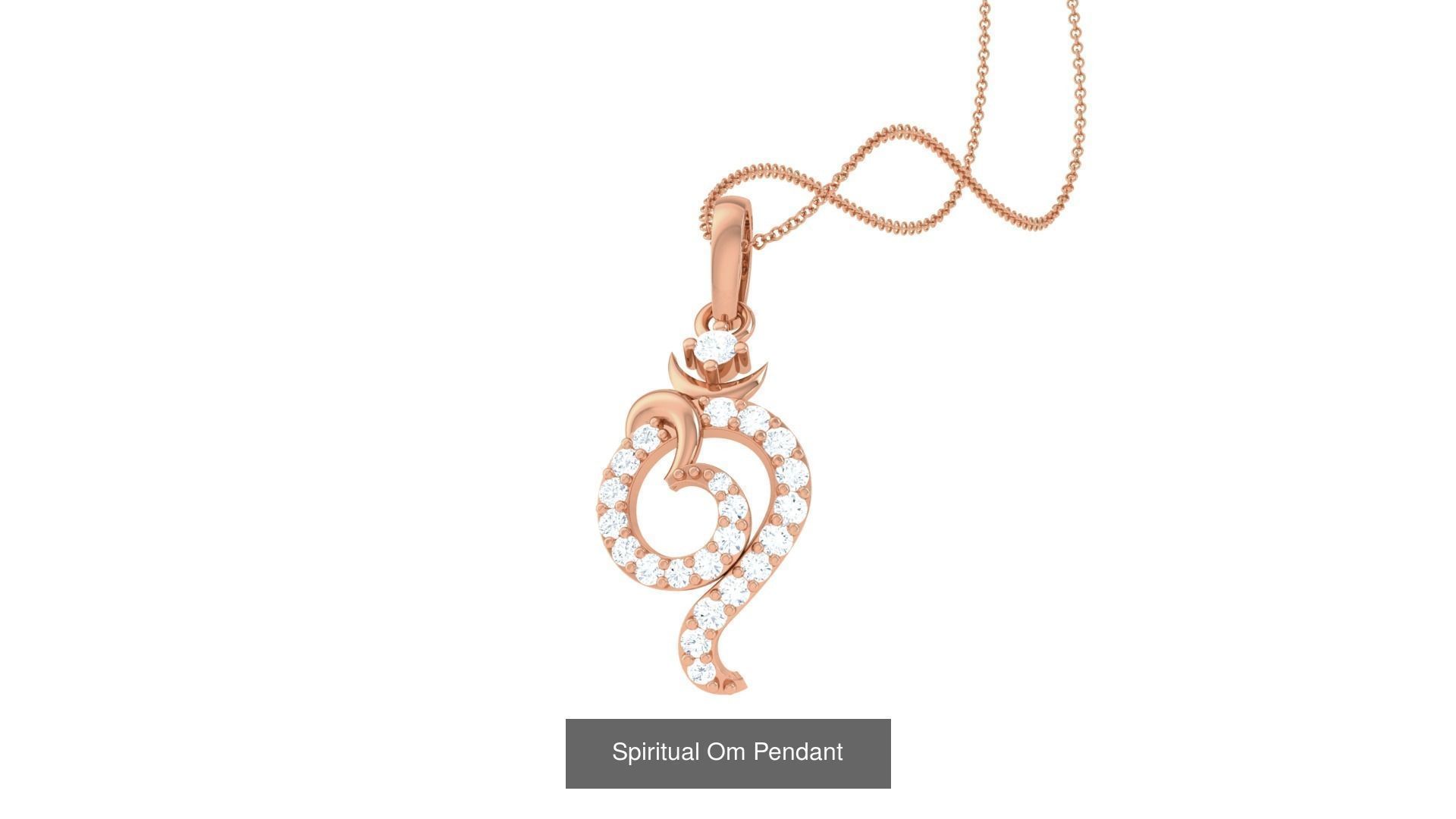 17 Spiritual Om Oum Pendant 3D Model Collection_5